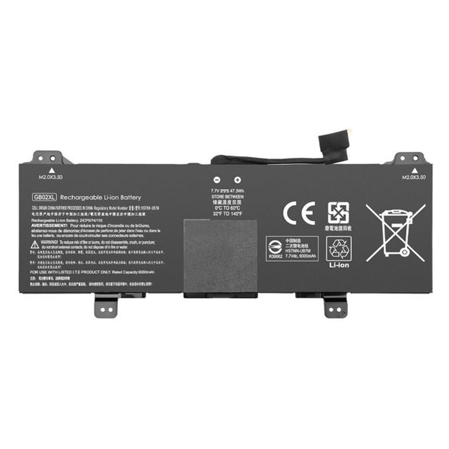 Bater&iacute;a 2c 47wh 6.15ah Lithium-ion Gb02xl image number 0.0